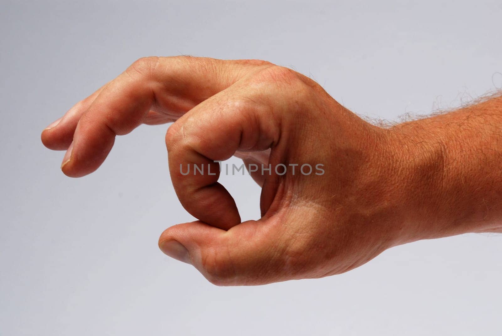 male hand doing the okey gesture