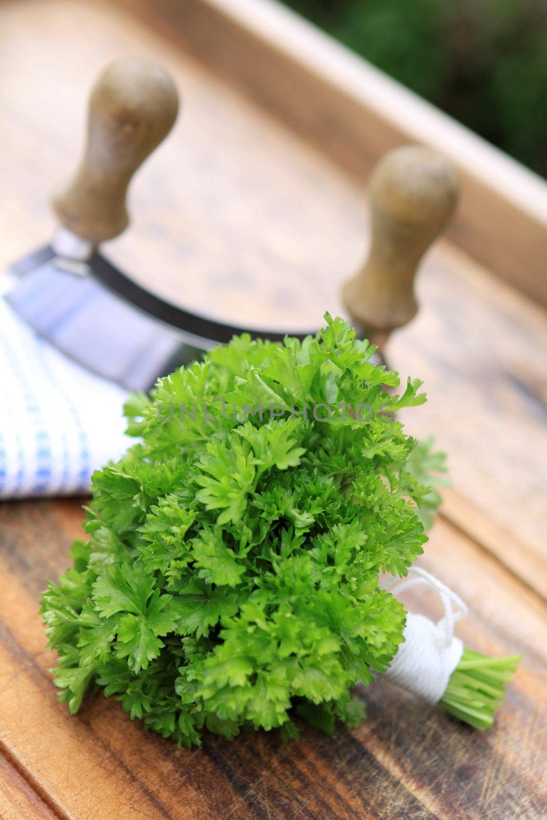Parsley with Chopping Knife