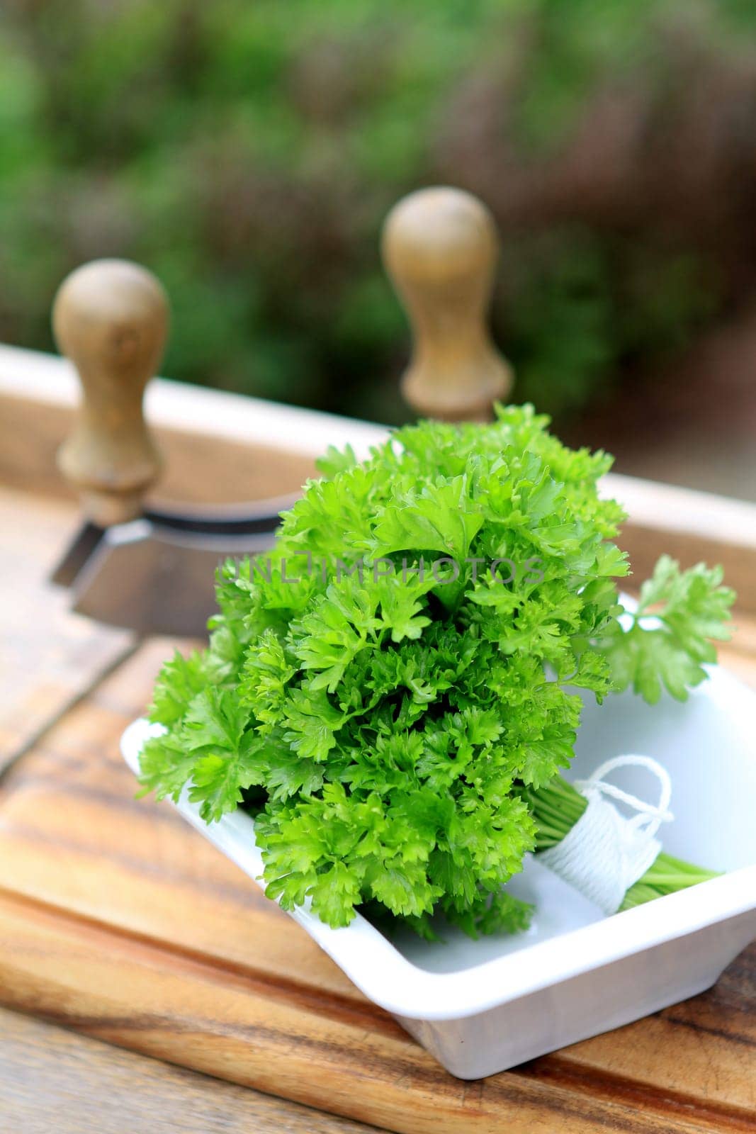 Parsley with Chopping Knife