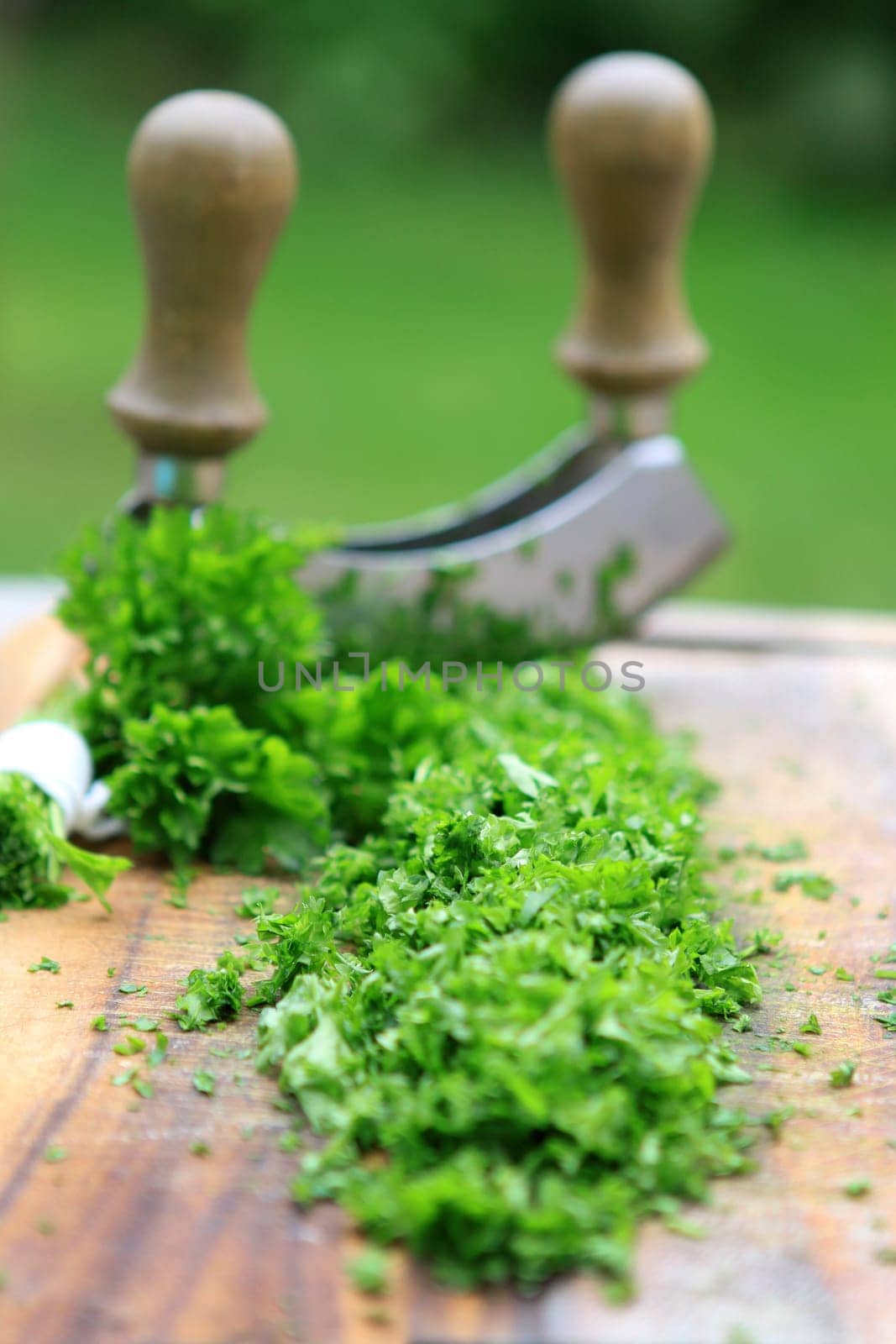 Parsley with Chopping Knife