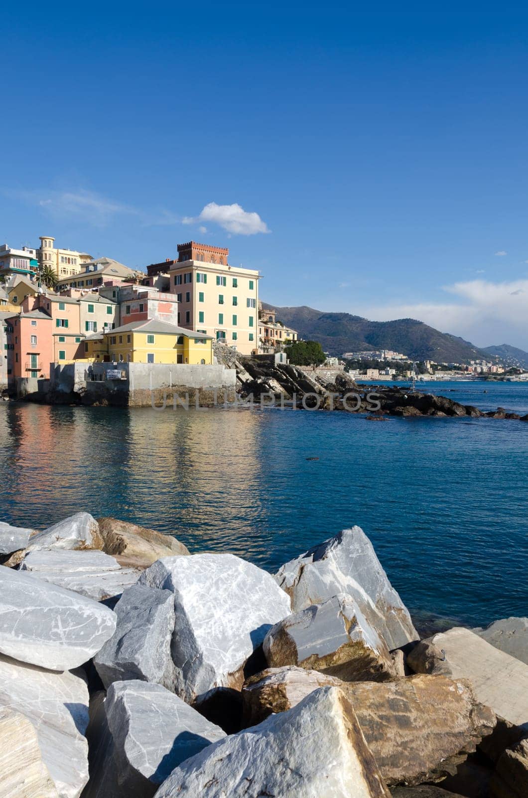 village of Boccadasse in Genoa in Italy