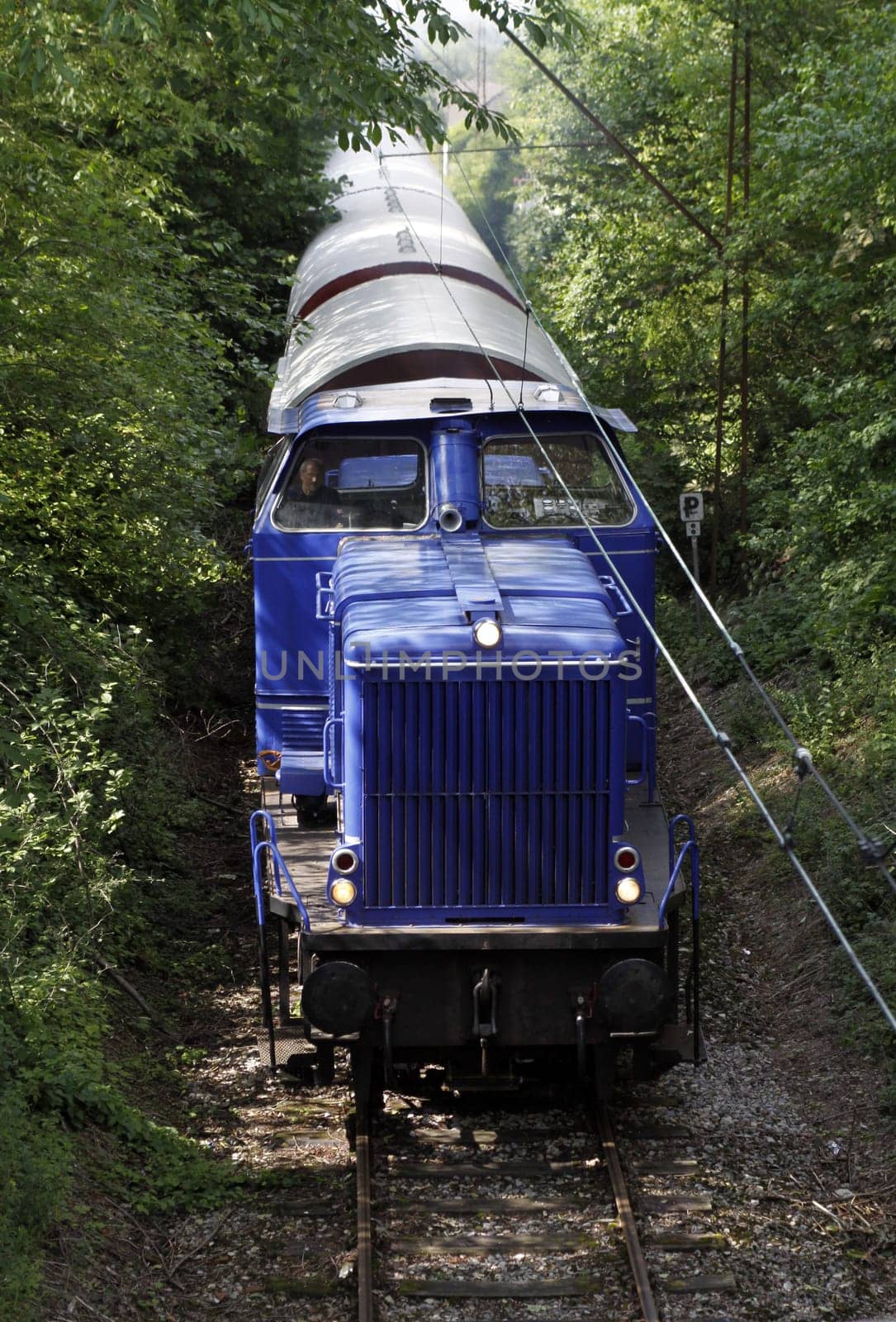 Old diesel locomotive of the Lippe State Railway