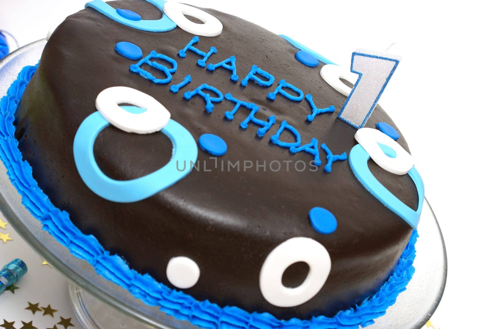 A birthday cake for the special little guy turning one today.