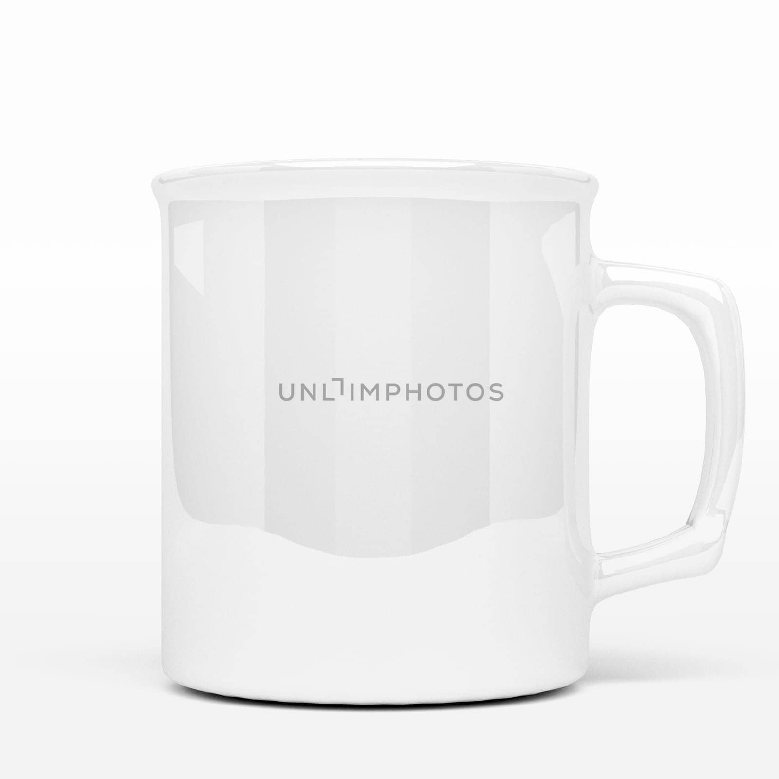 isolated white blank coffee mark, to put a message or image over the mug.