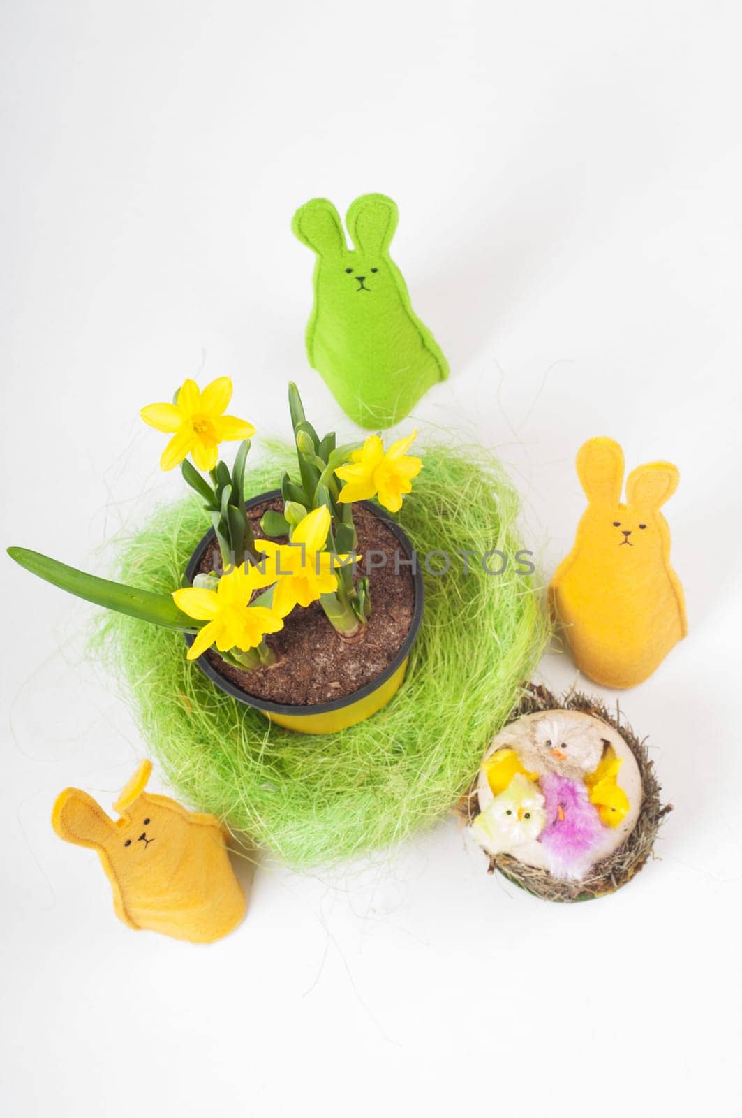 View from top to the Easter composition