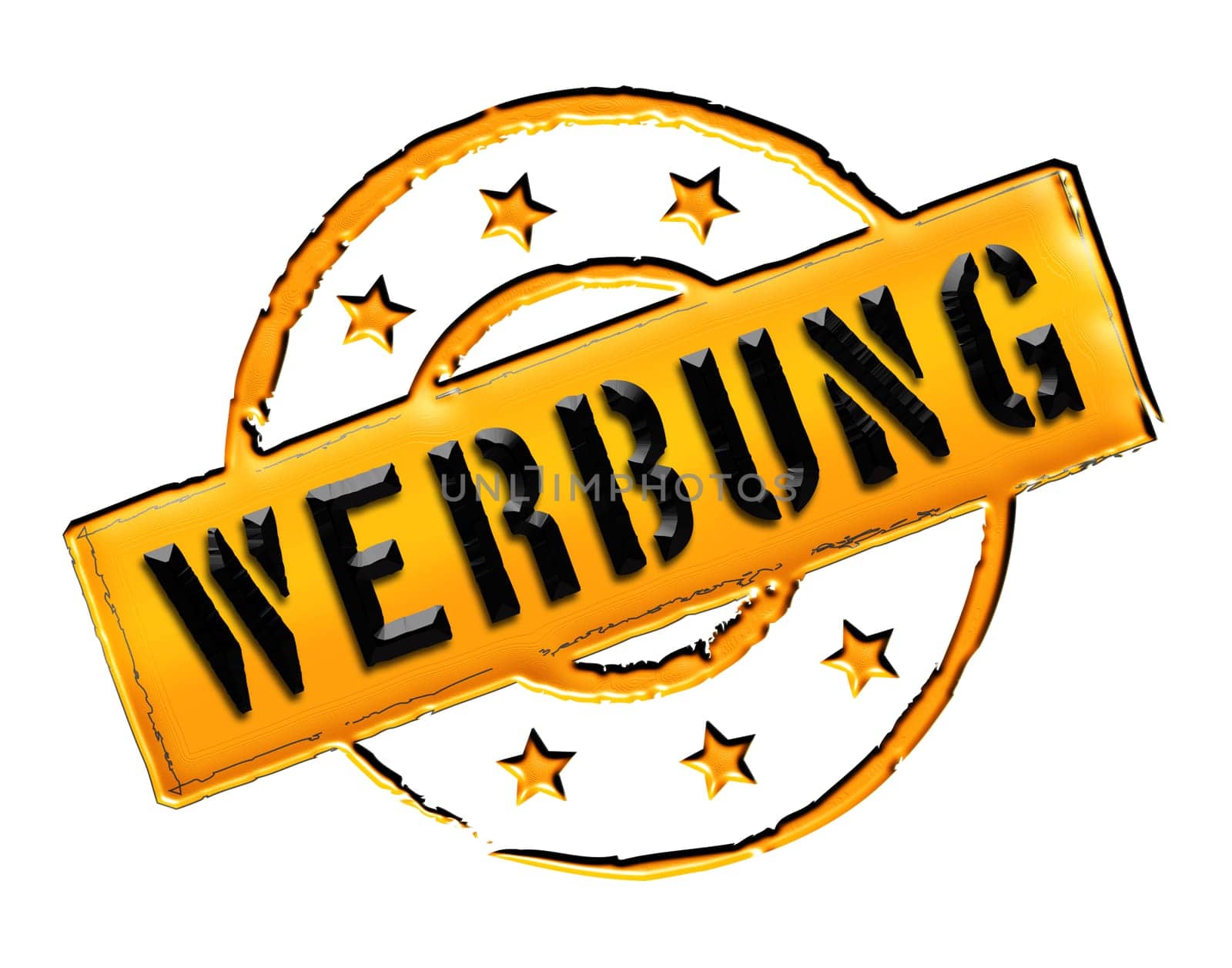 Advertising - Stamp as a symbol for presentations,web,flyers,etc.
