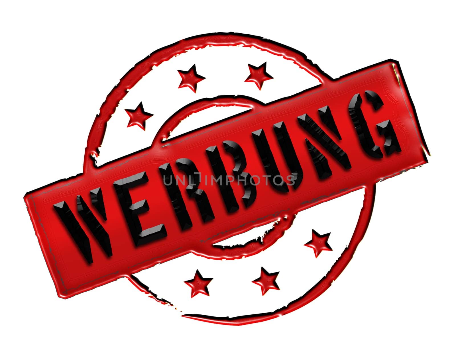 Advertising - Stamp as a symbol for presentations,web,flyers,etc.