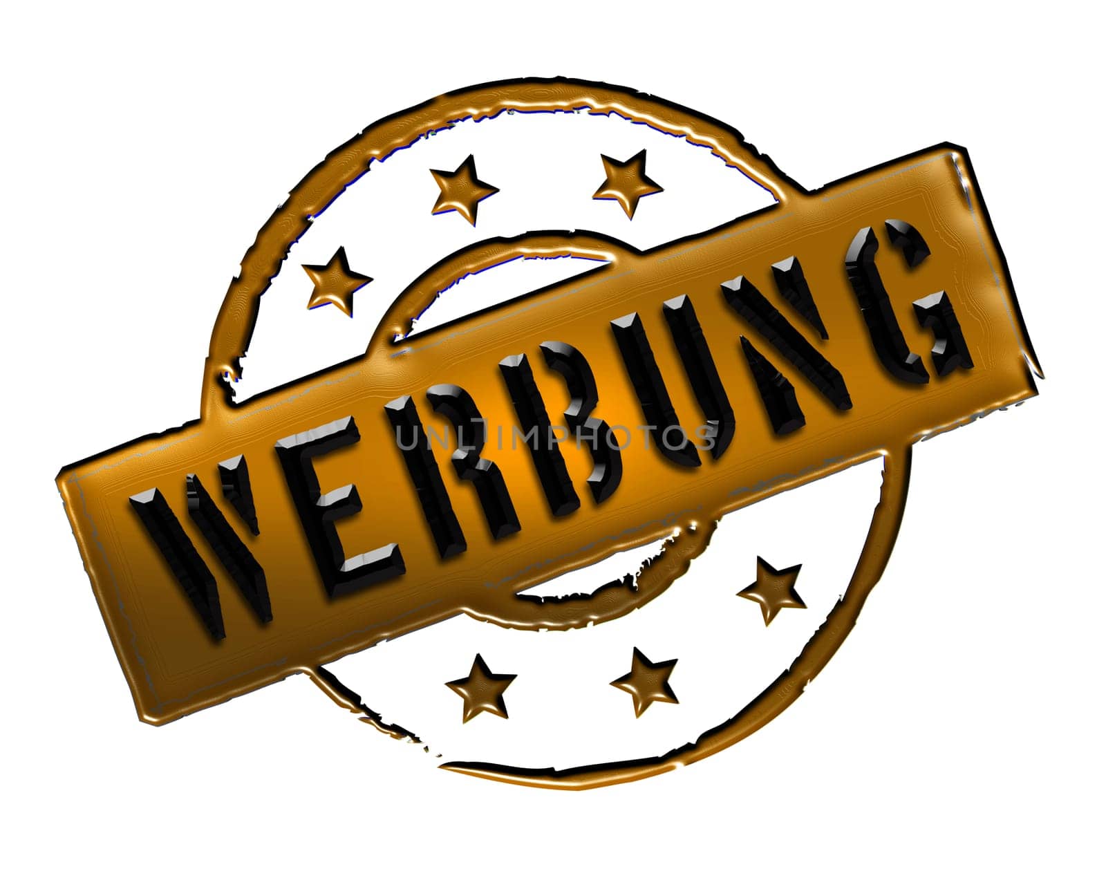 Advertising - Stamp as a symbol for presentations,web,flyers,etc.