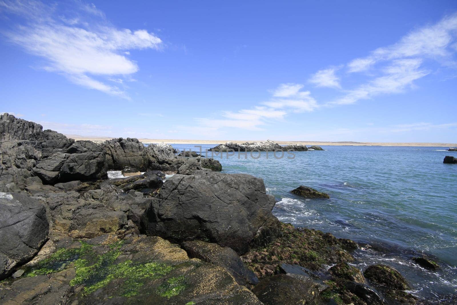 Beaches and harbour near Bahia Inglesia, Caldera, Chile