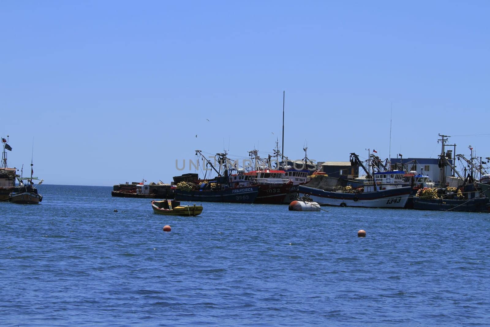 Beaches and harbour near Bahia Inglesia, Caldera, Chile