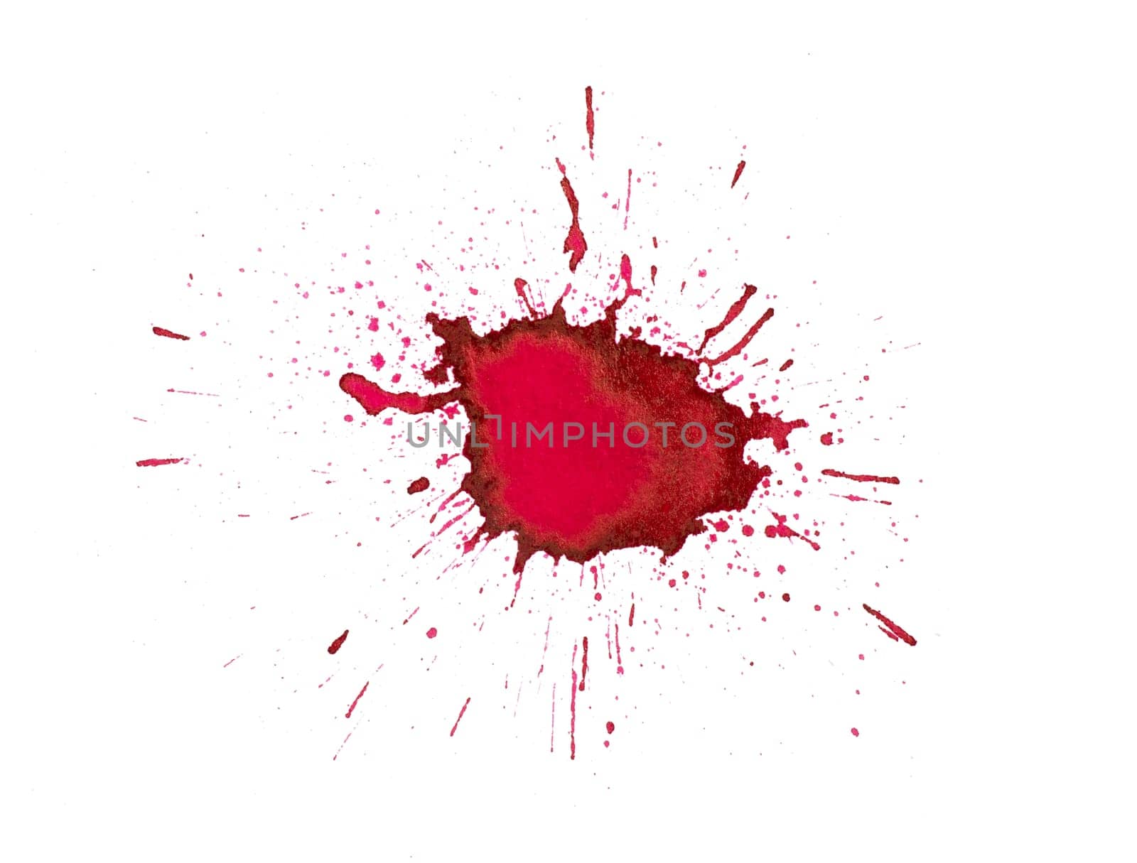 Red paint splash