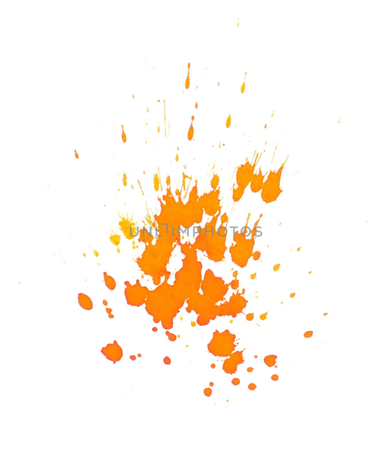 Orange Paint Splashes