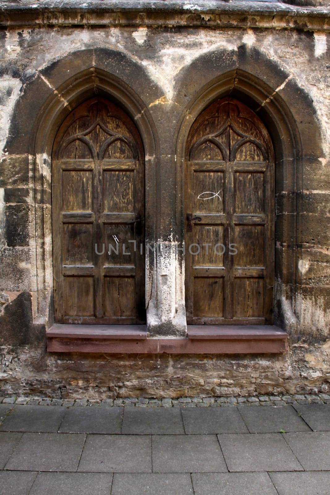 Closed church windows