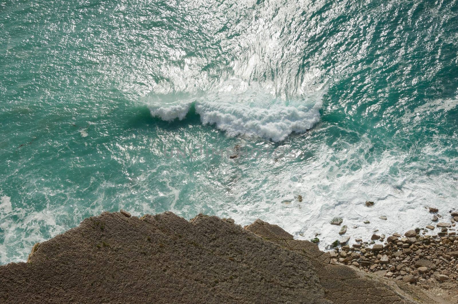 Sea surface detail in the Atlantic portuguese coast