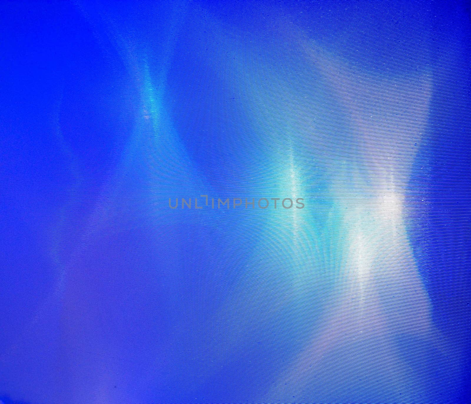 Luminous Blue Wall, detail of a Modern Building