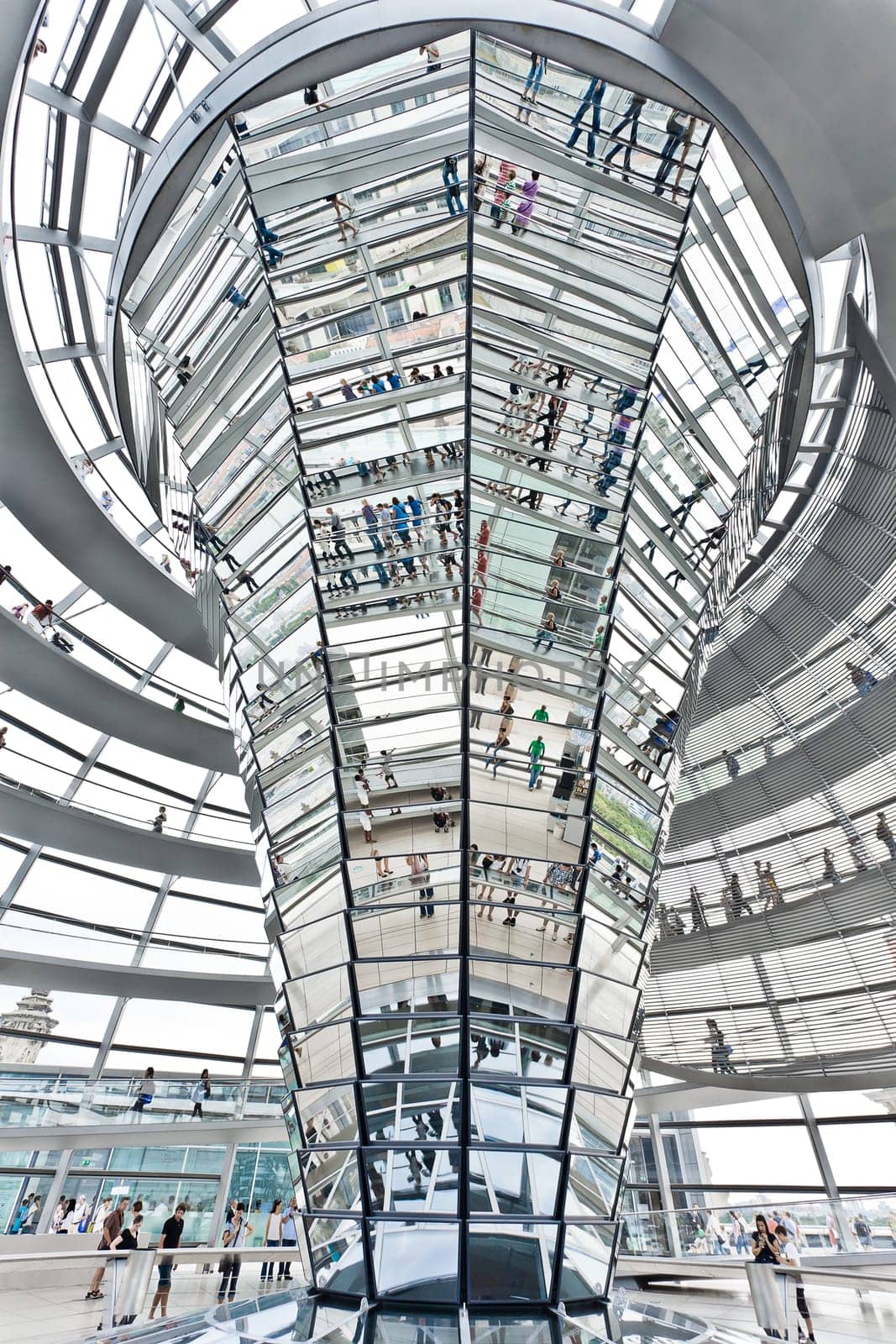 BERLIN - SEPTEMBER 24 : Dome Reichstag at Berlin September 24th, 2011 in Berlin Germany