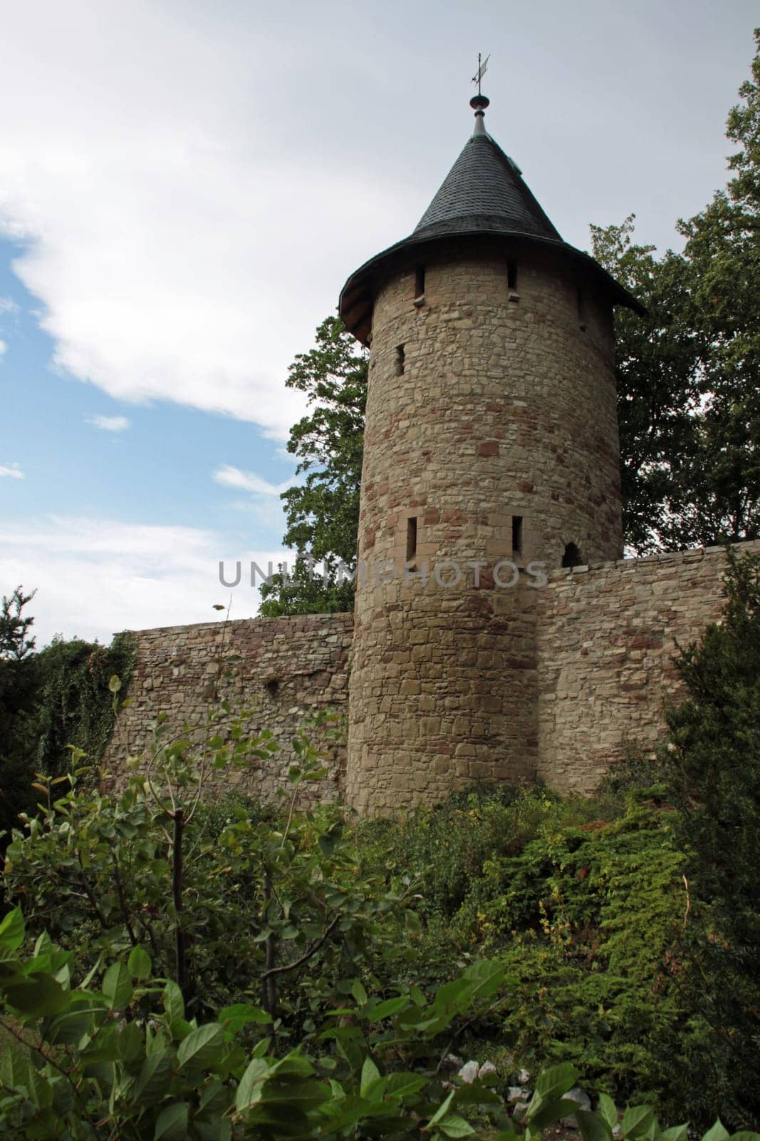 Wernigerode city wall with half-shell tower