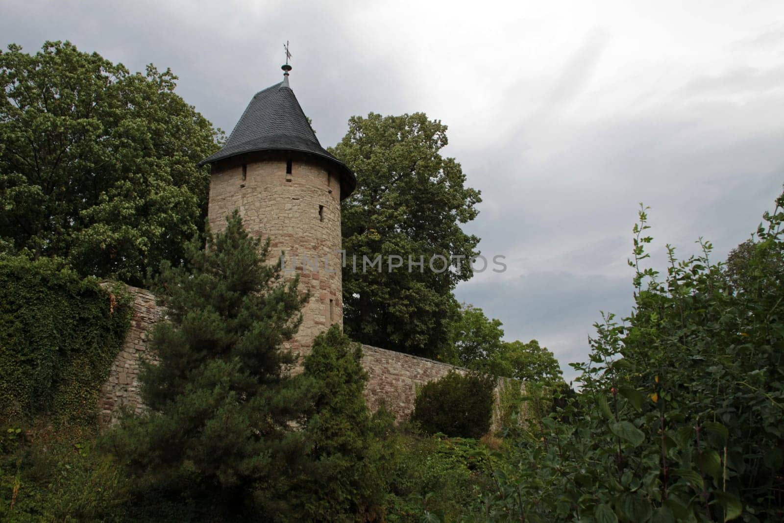 Wernigerode city wall with half-shell tower