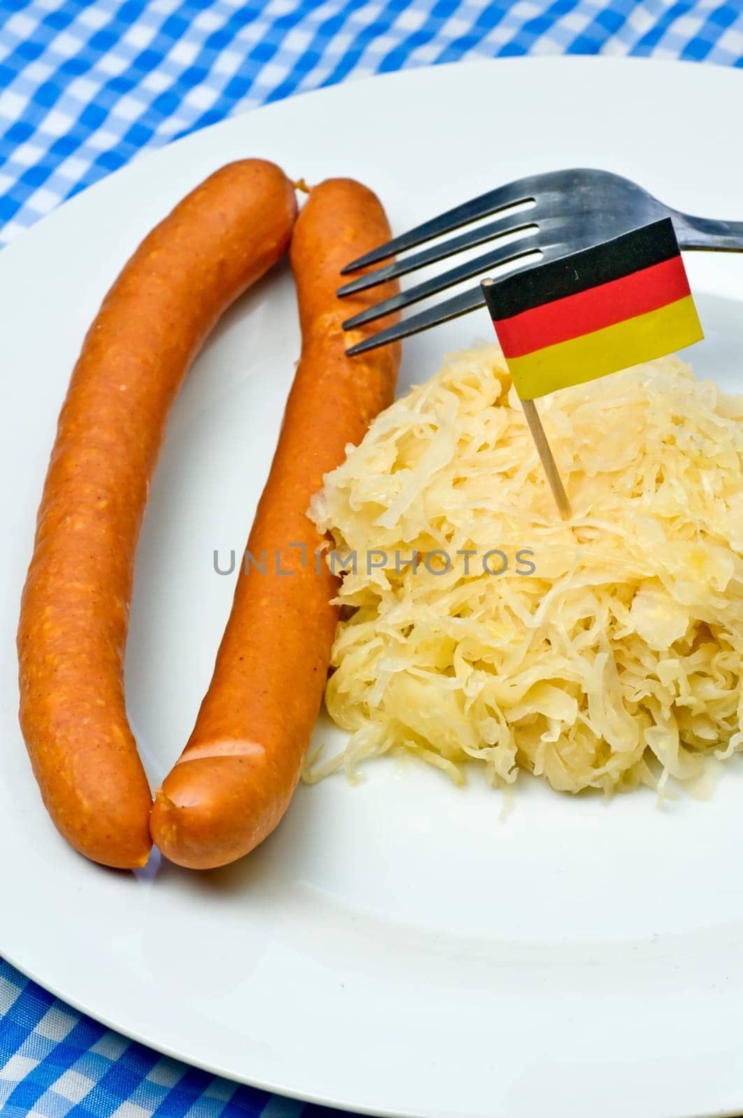 Sauerkraut with sausages