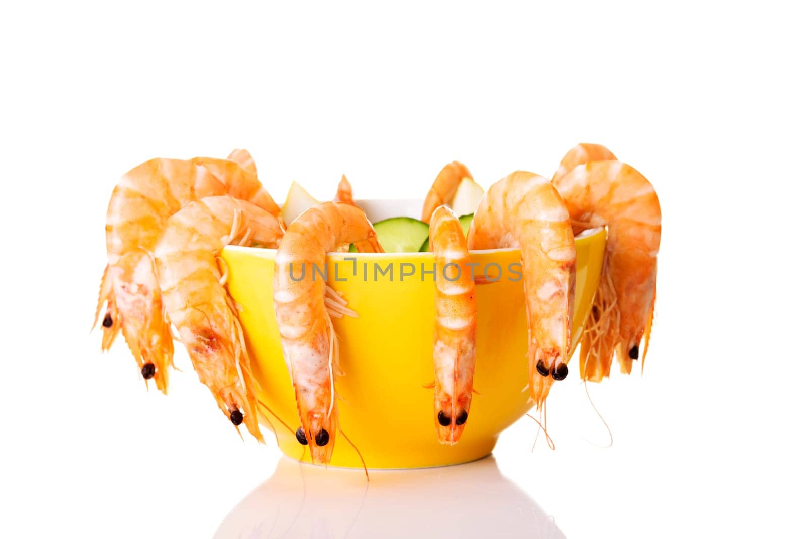 Shrimps in bowl