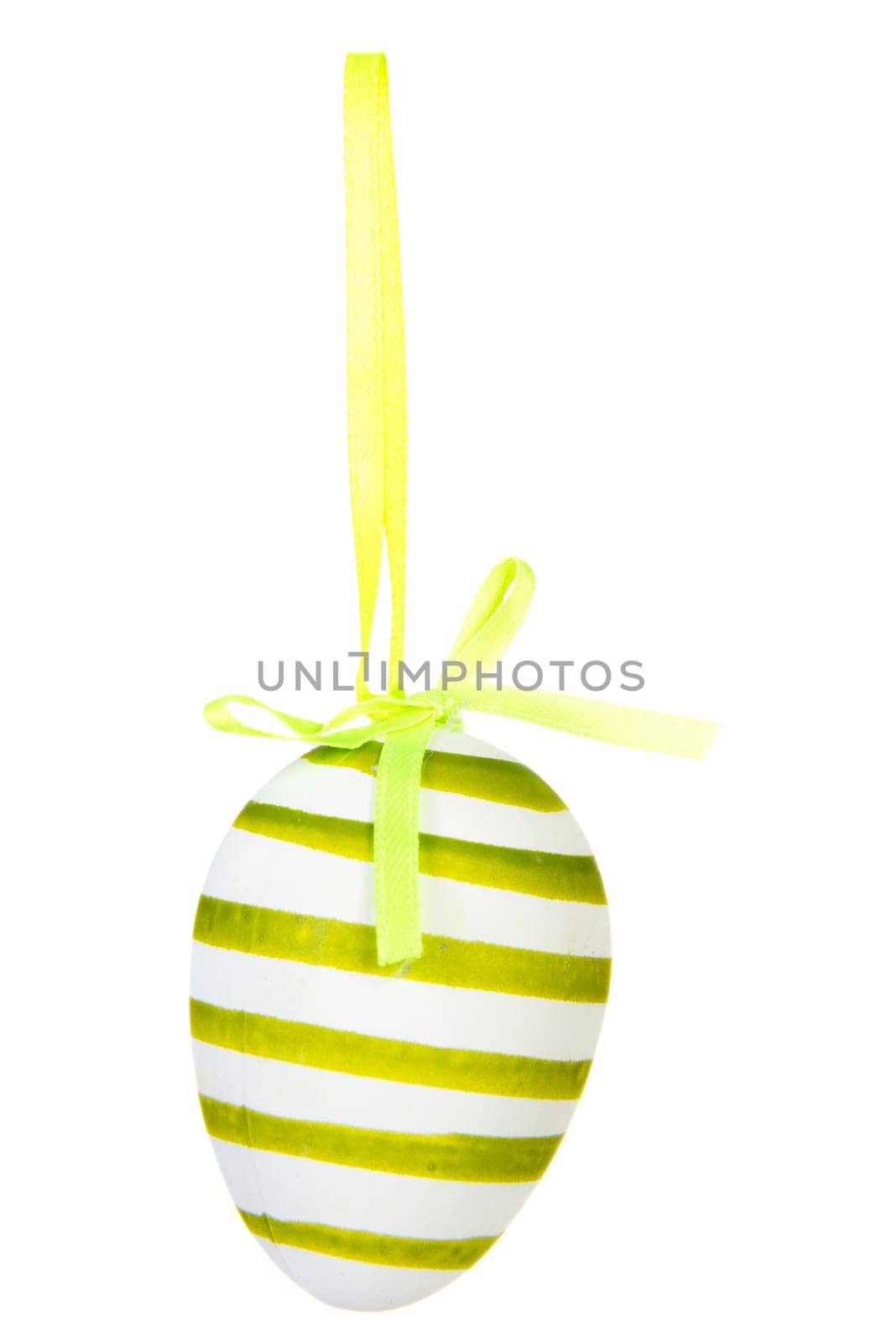 Easter egg decoration, isolated on white