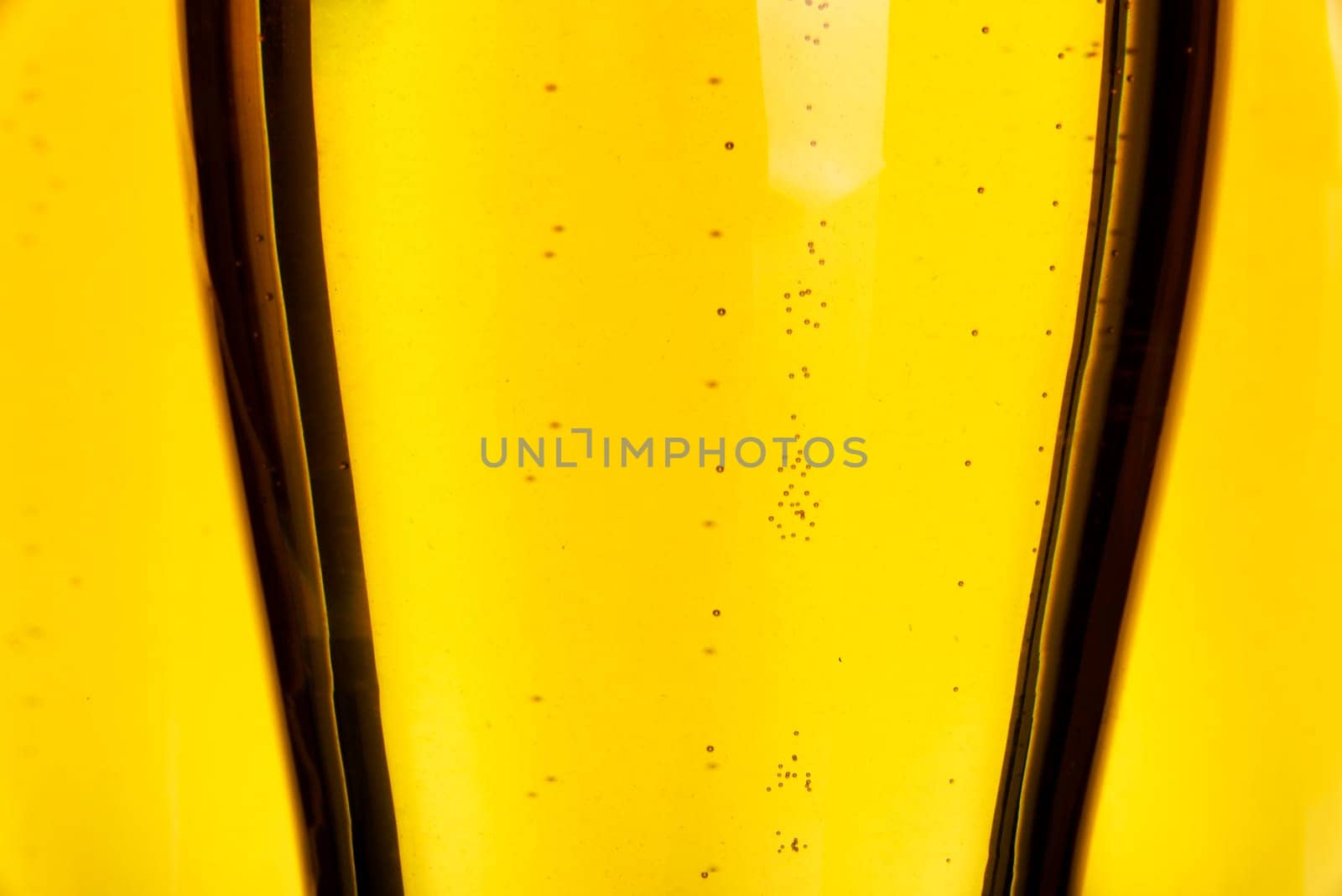 Beer in glass close up