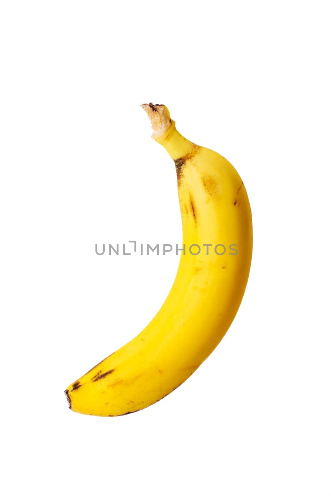 Ripe banana isolated on white background