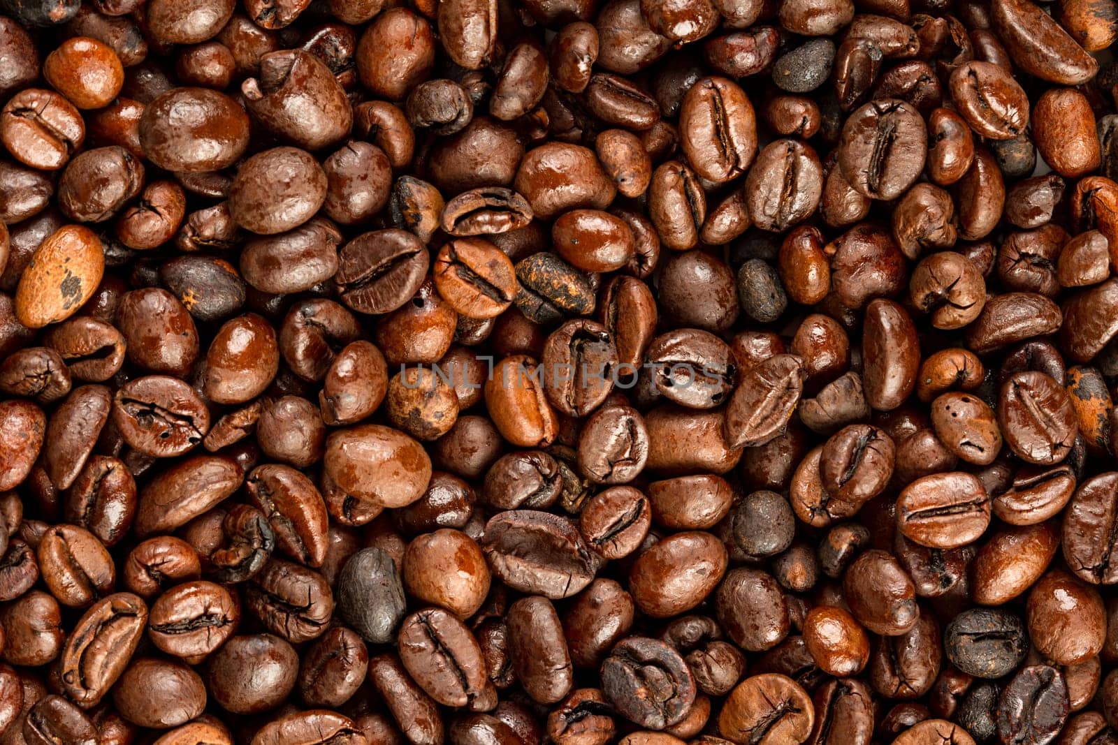 Espresso beans as a texture
