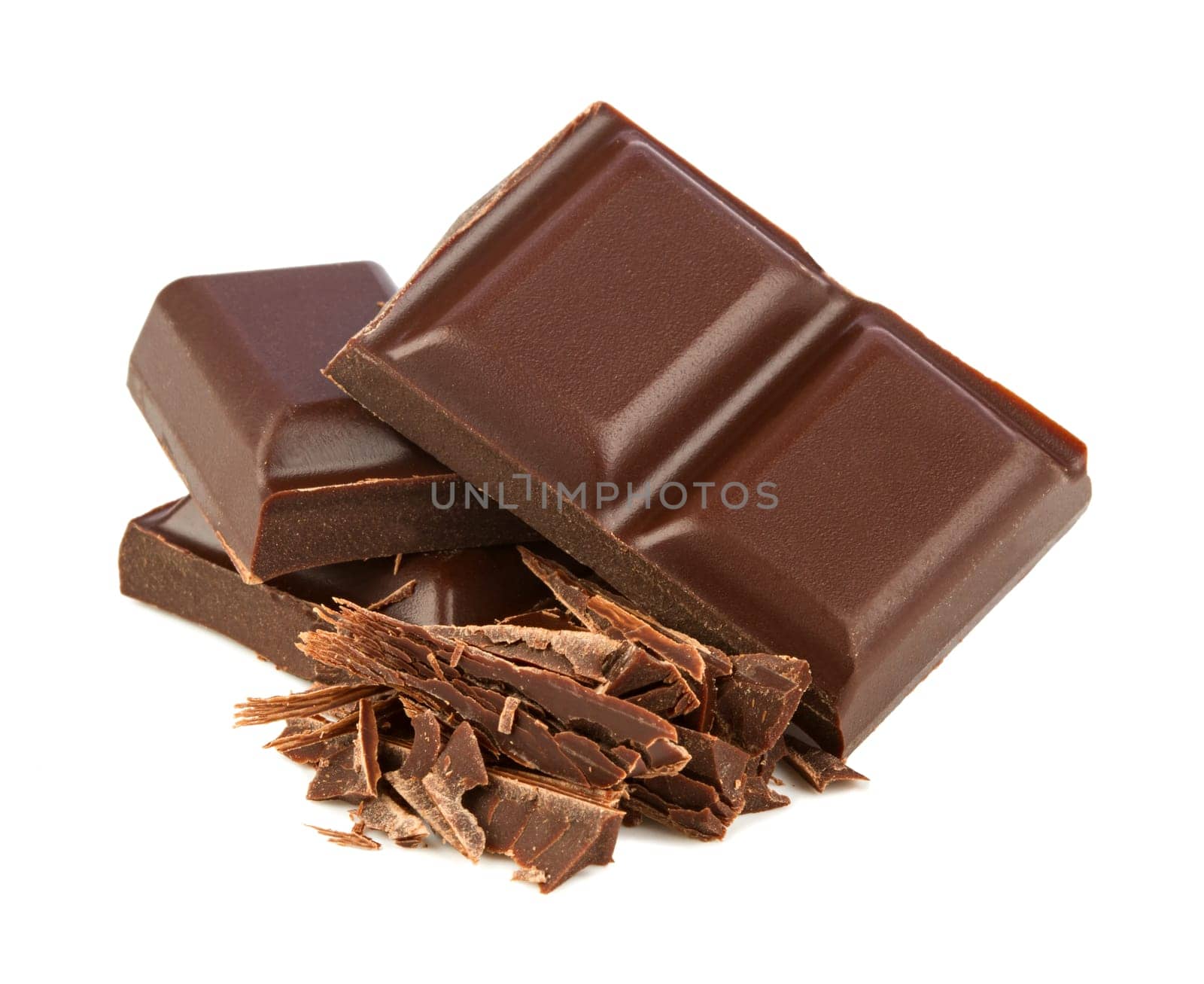 Dark chocolate with shavings