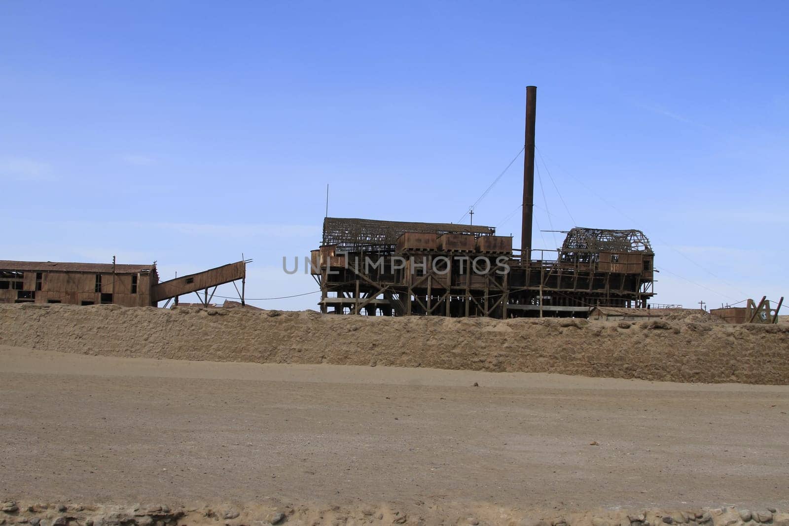Santa Laura Humberstone saltpetre processing plant, Iquique, Chile