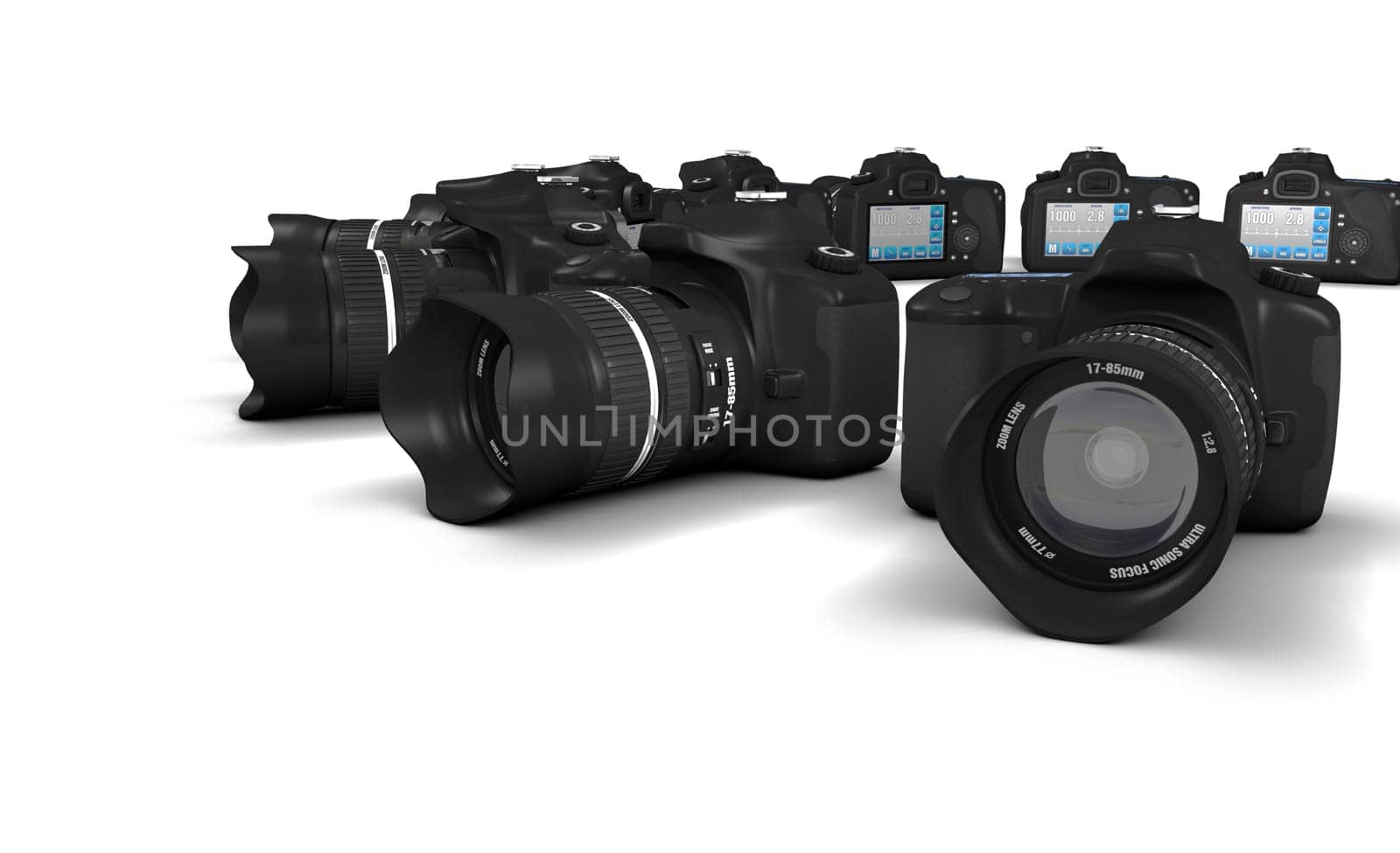 DSLR Concept - Digital SLR Cameras in Circle 6