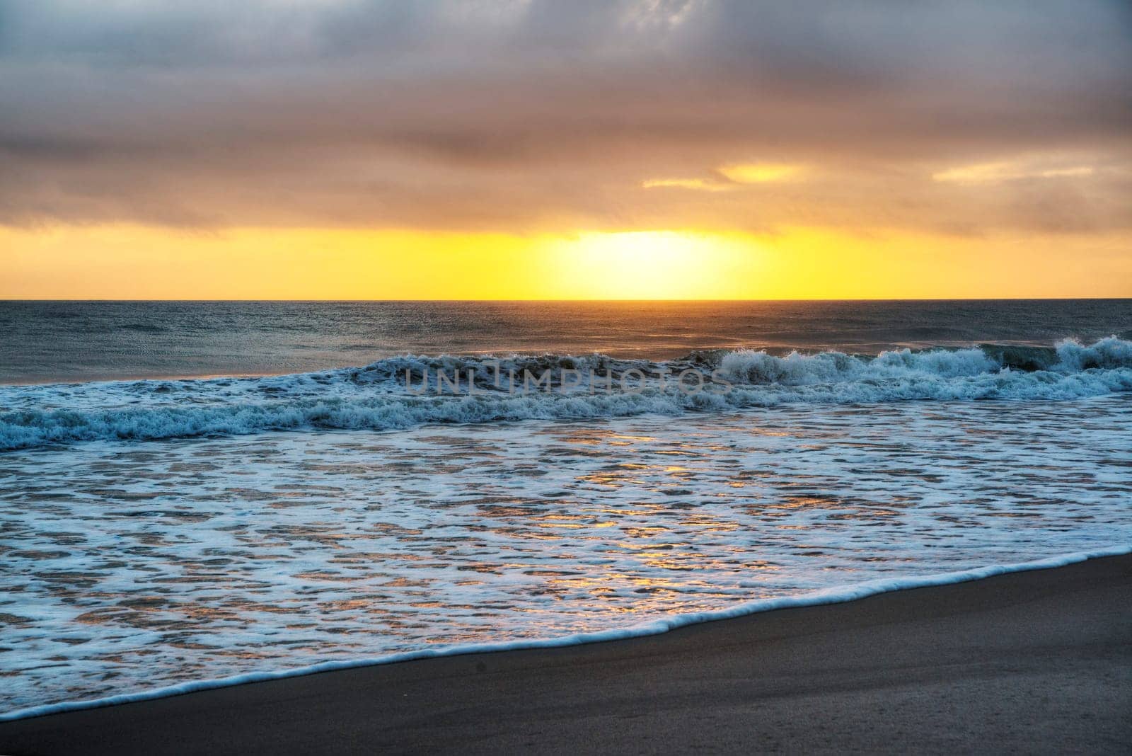 Sunset in Florida at Canaveral National Seashore.