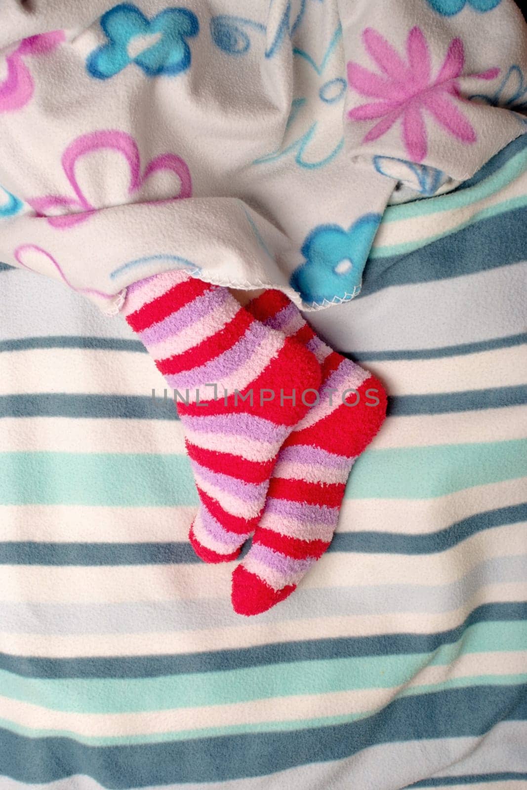 Warm socks and blankets