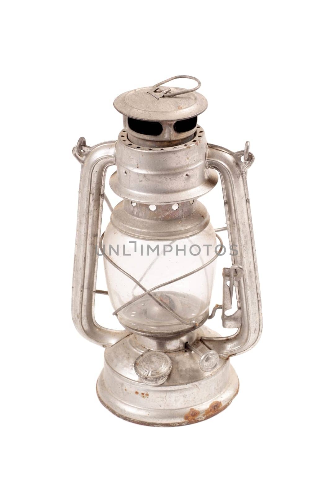 Old lamp isolated on white