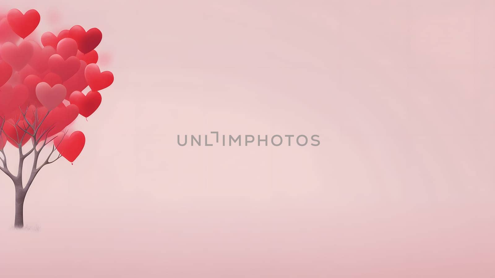 minimalistic valentines day background, neural network generated image by z1b