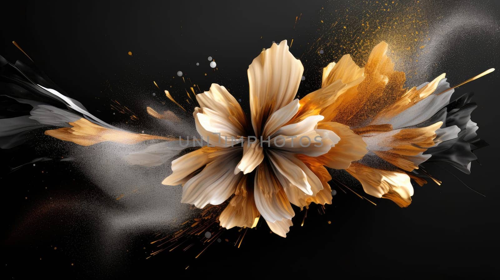 Watercolor abstract design for background of wedding or buzzy social media banner generative AI