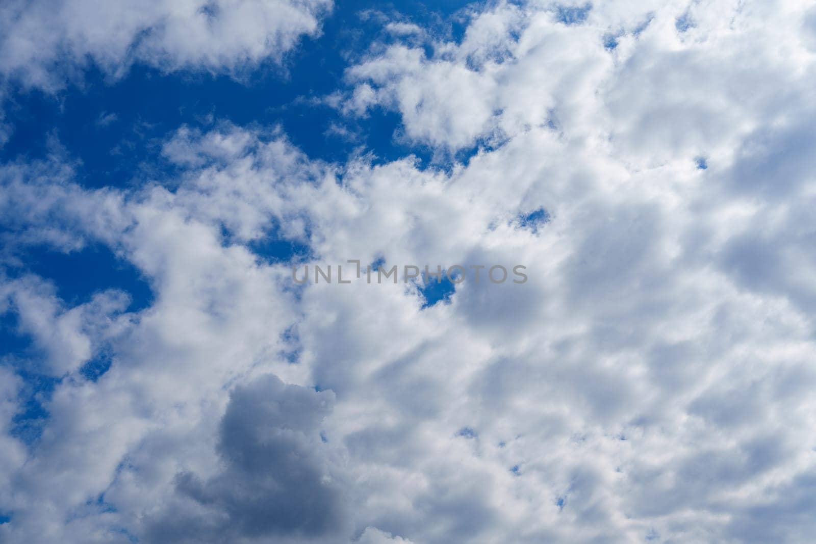 Blue Sky with Lots of White Clouds: Background for Replacement or Inspiring Ideas by PhotoTime