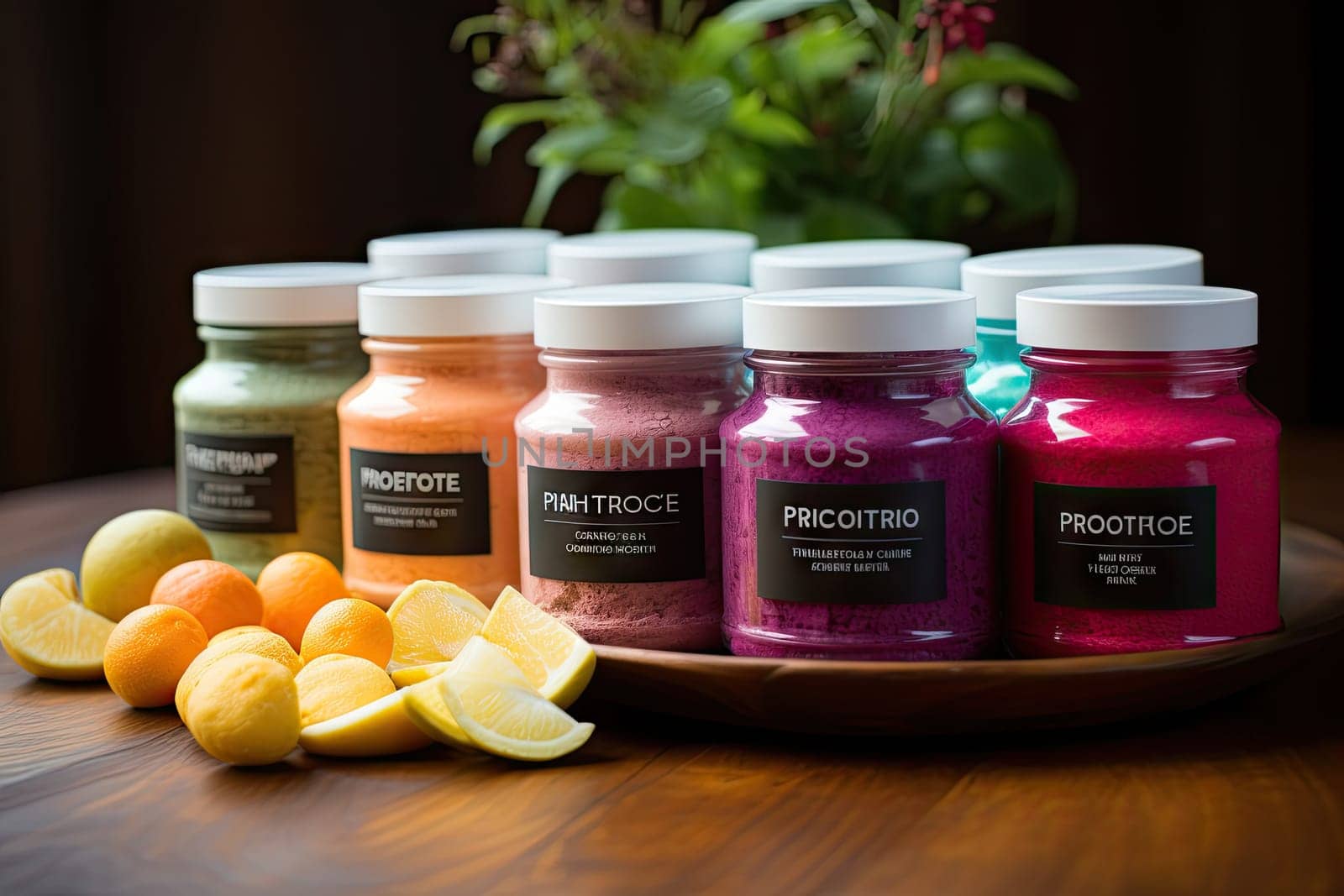 CBG Gummies. a lineup of probiotic products on a wooden table by golibtolibov