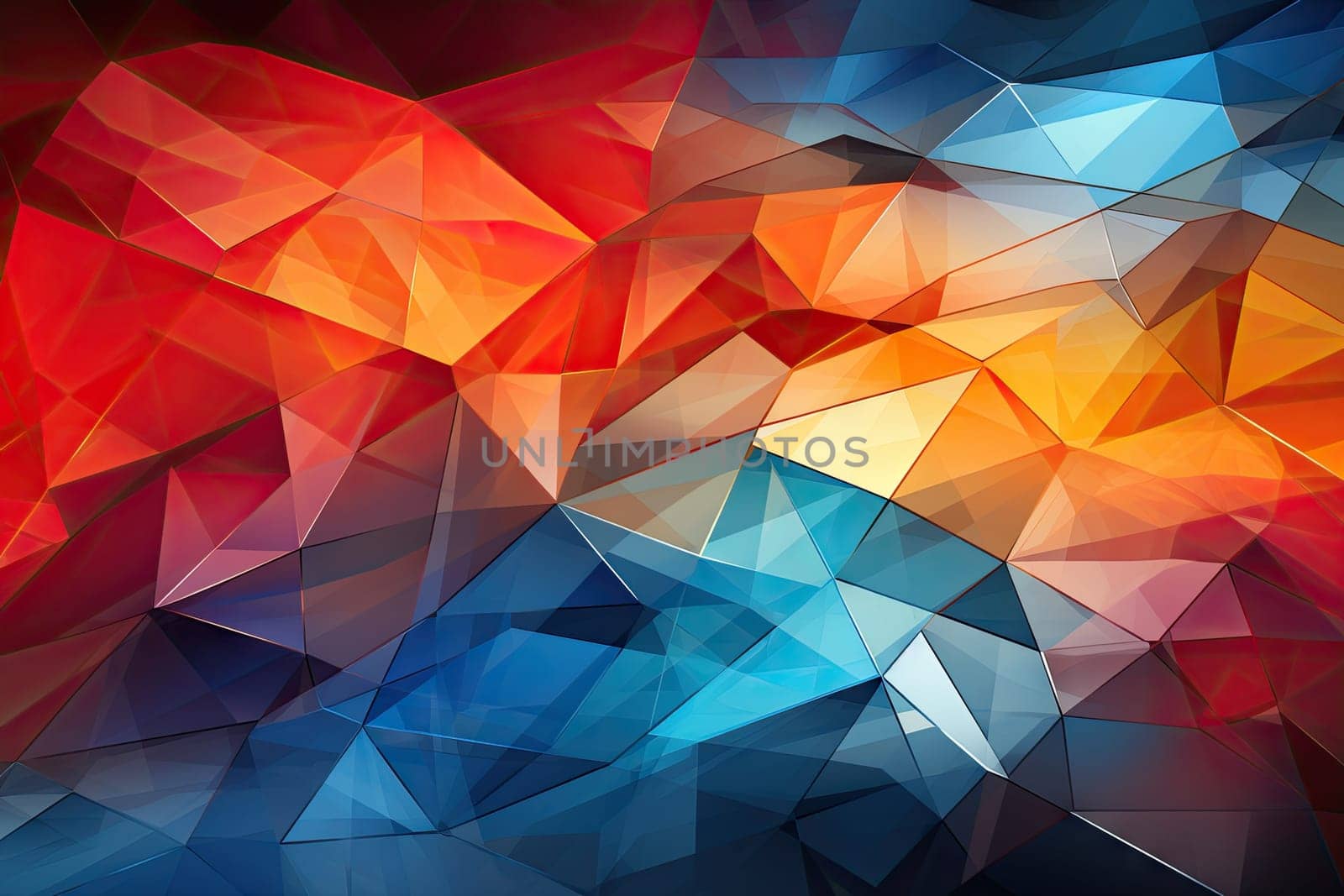 an abstract background made up of many different colored geometric shapes and sizes, including red, orange, blue and yellow