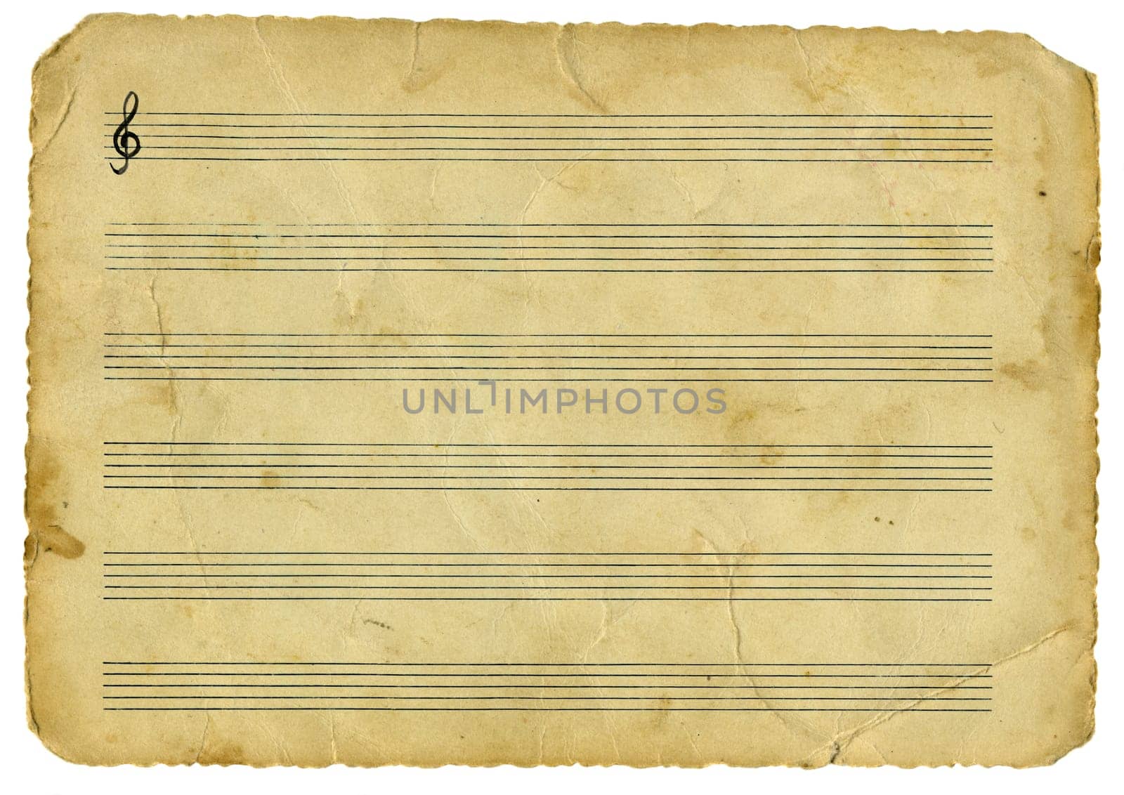 Vintage music background isolated on white