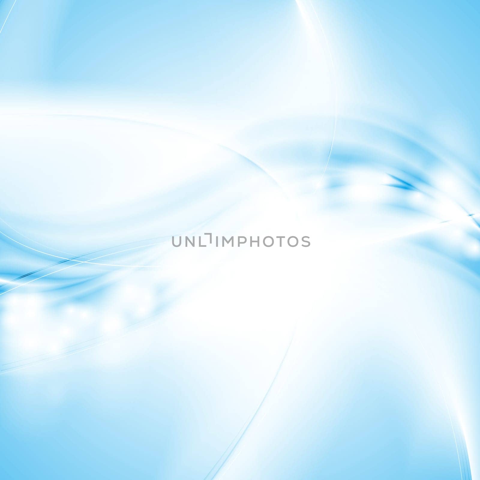 Blue abstract wavy background. Vector template eps 10