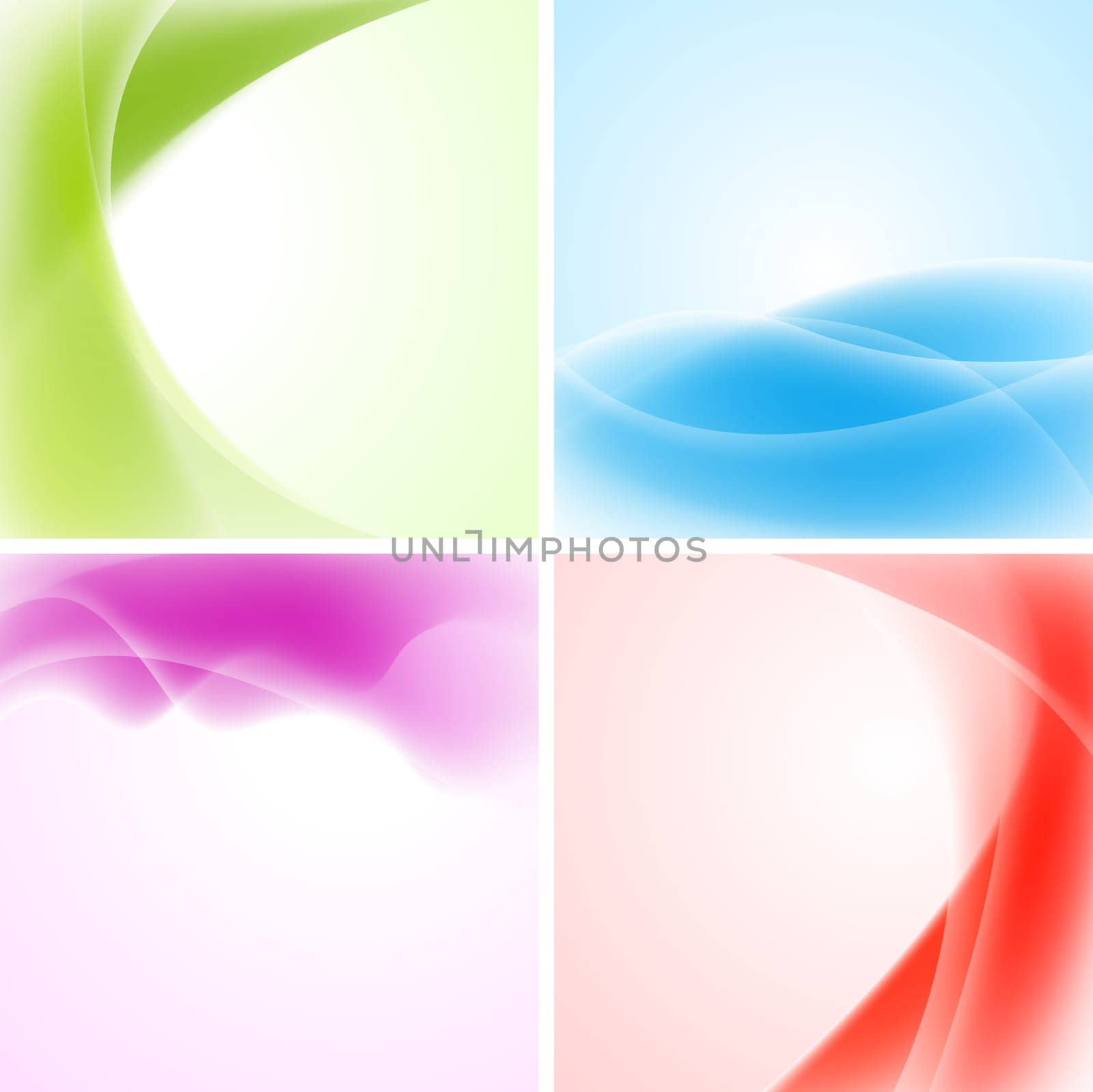 Abstract waves backgrounds. Vector design eps 10. Gradient mesh included