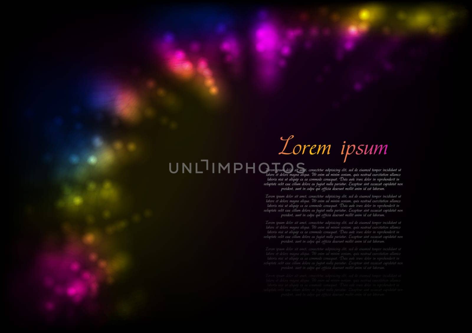 Colourful sparkling design. Vector background eps 10. Gradient mesh included