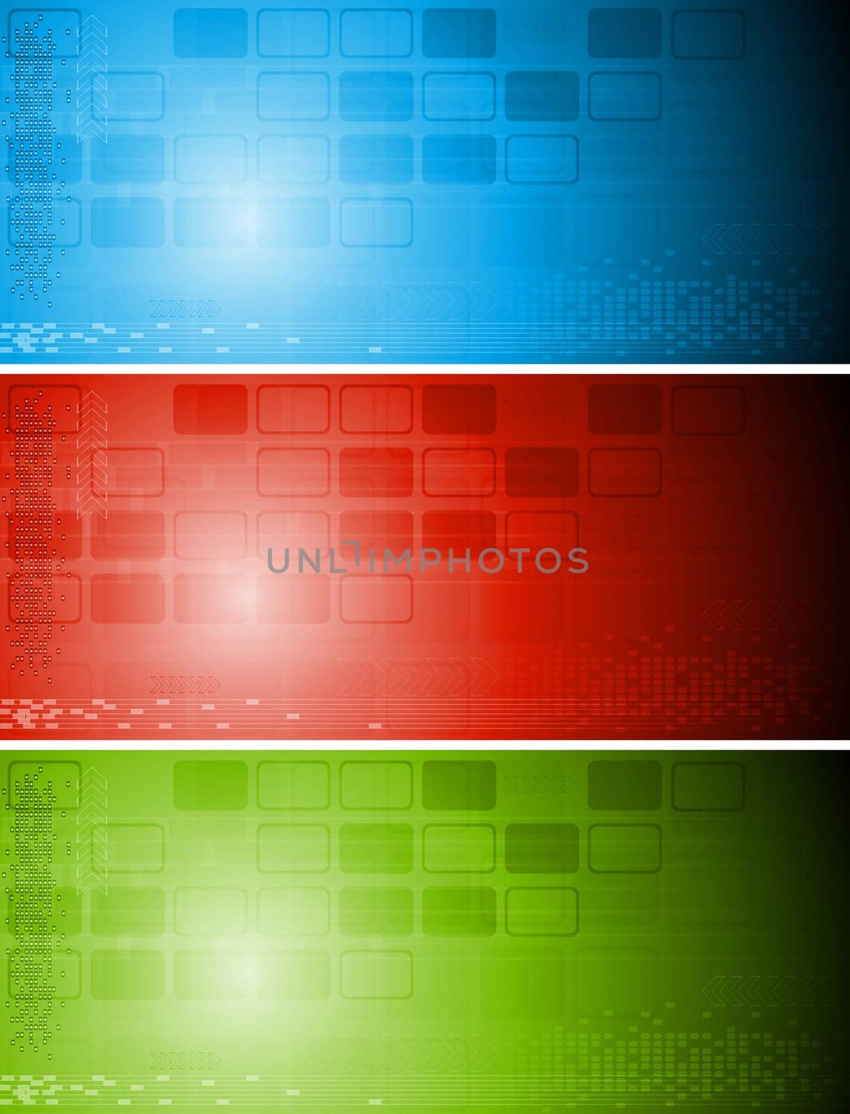 Abstract technology banners. Vector illustration eps 10