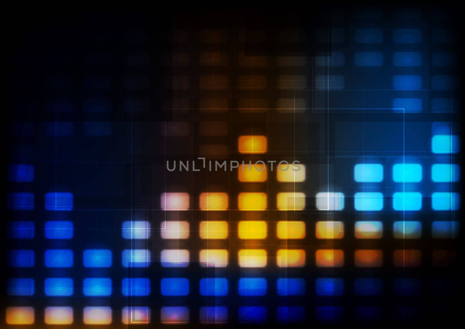 Colourful glowing tech background. Vector design eps 10. Gradient mesh included