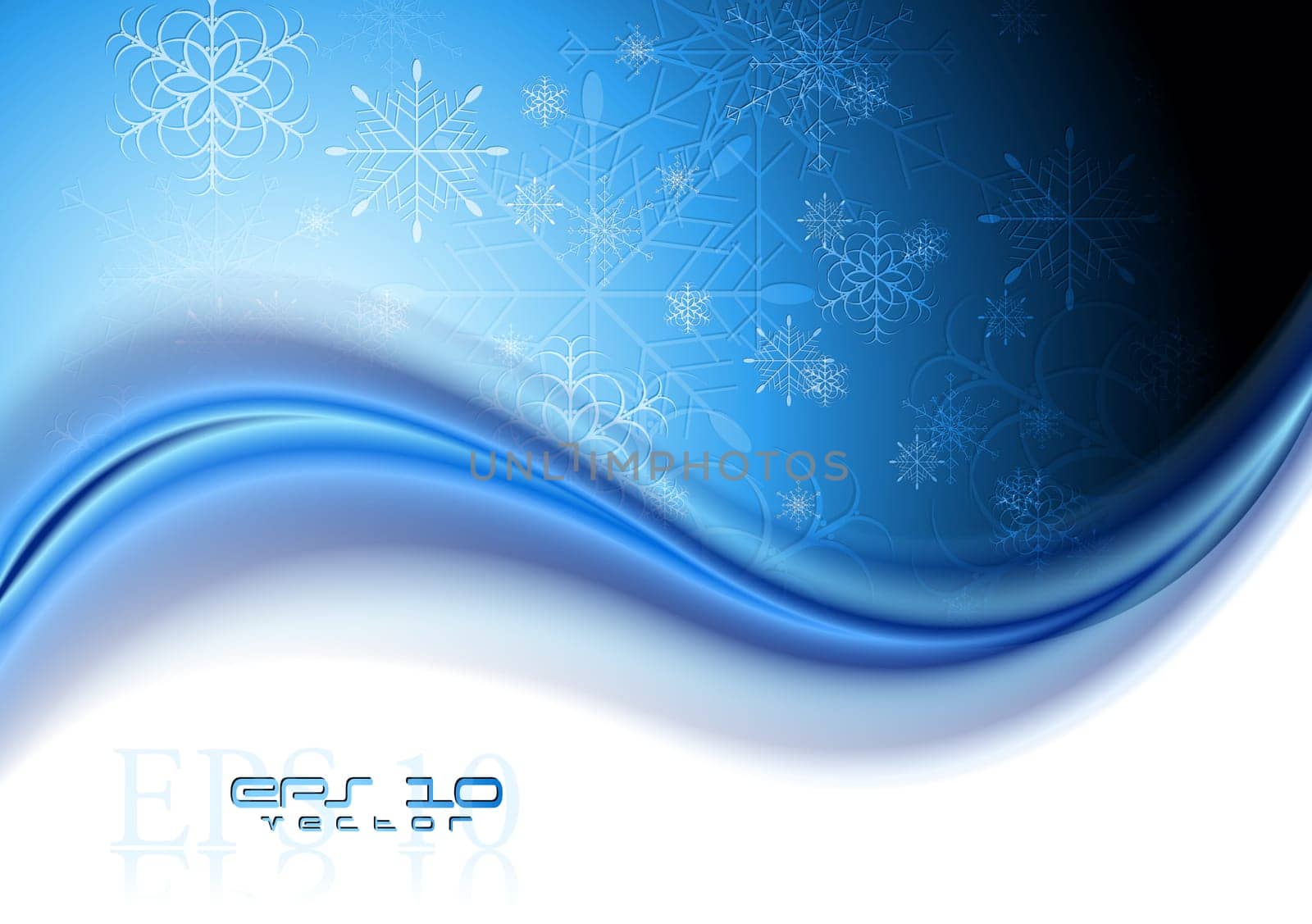 Abstract Christmas blue background. Vector design eps 10