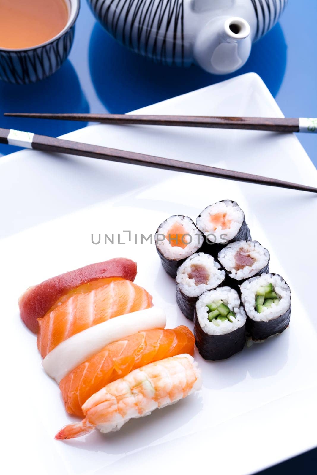 Sushi traditional japanese food