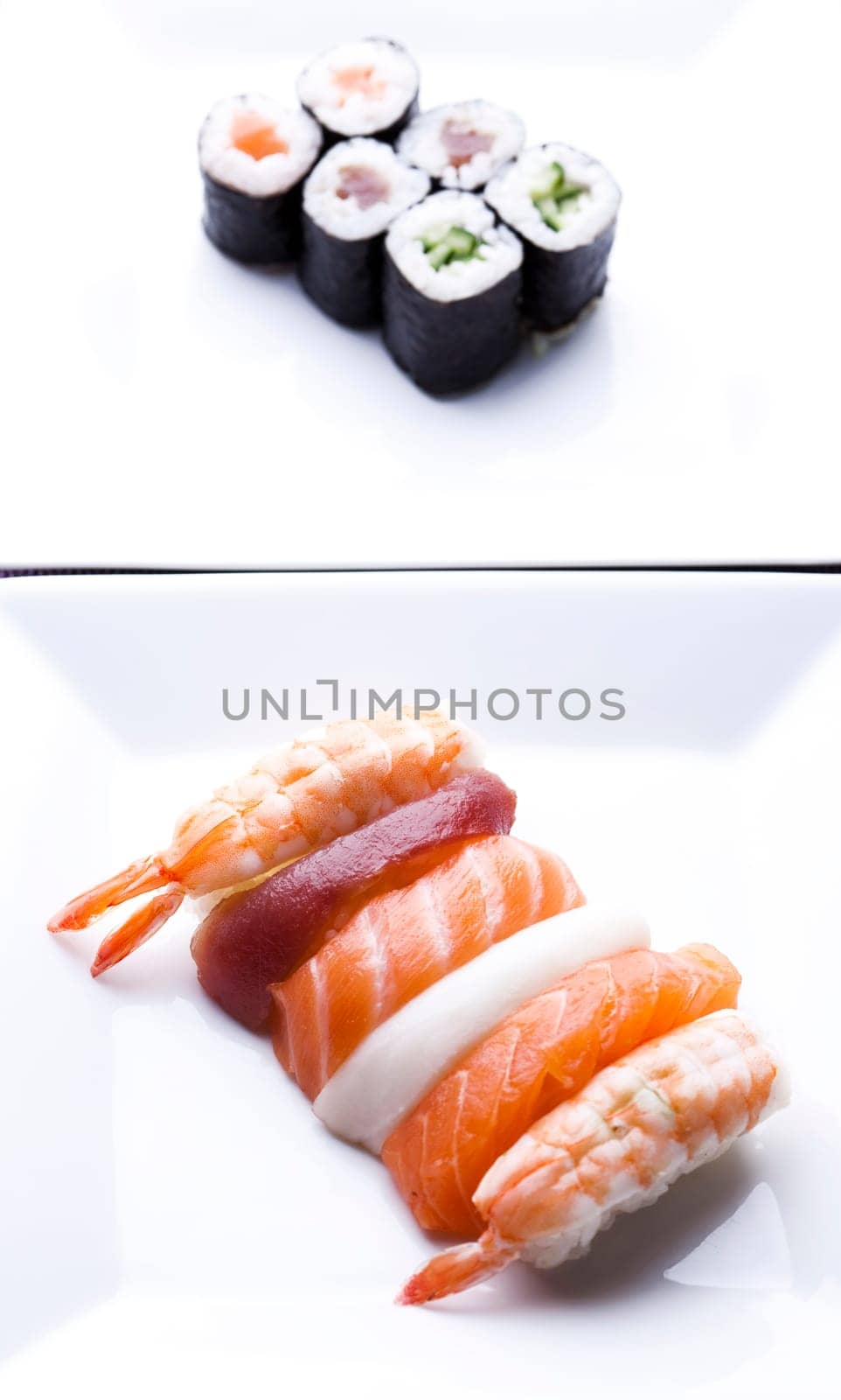 Collection of sushi