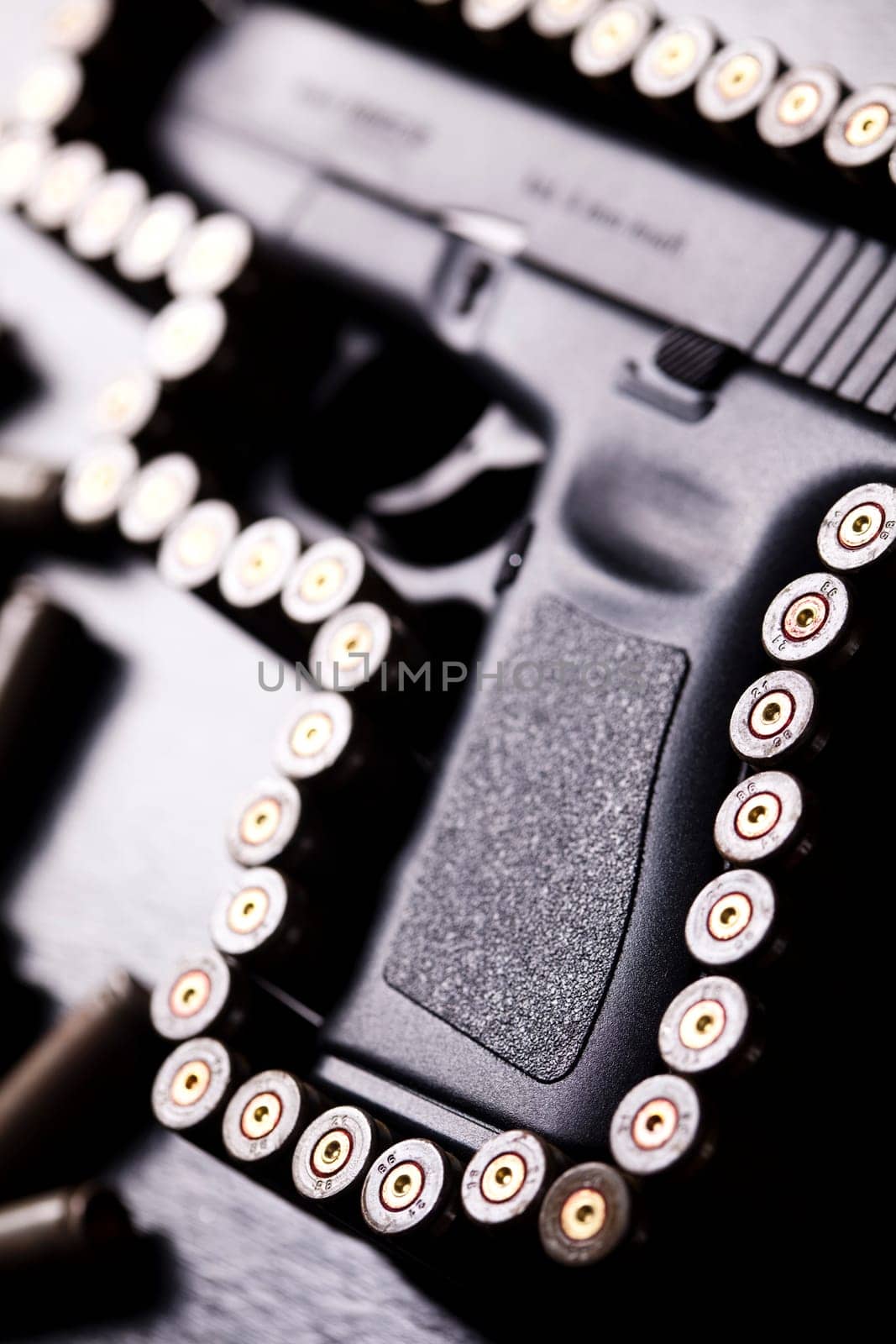 Ammunition and automatic handgun