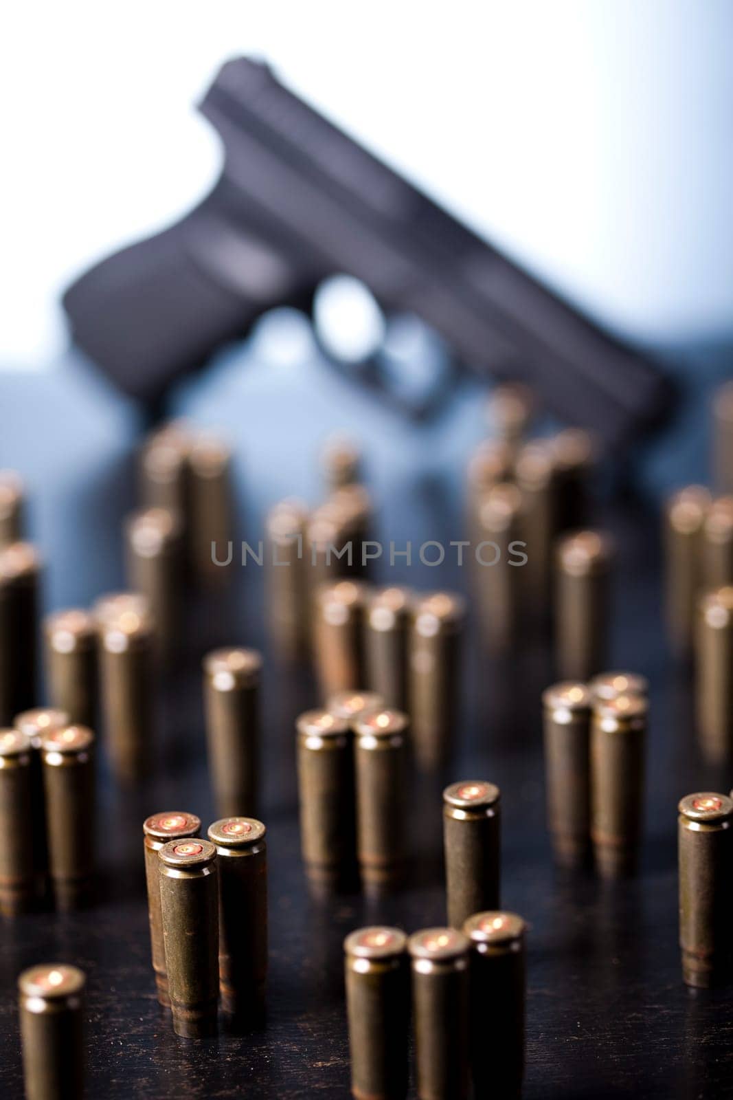 Ammunition and automatic handgun